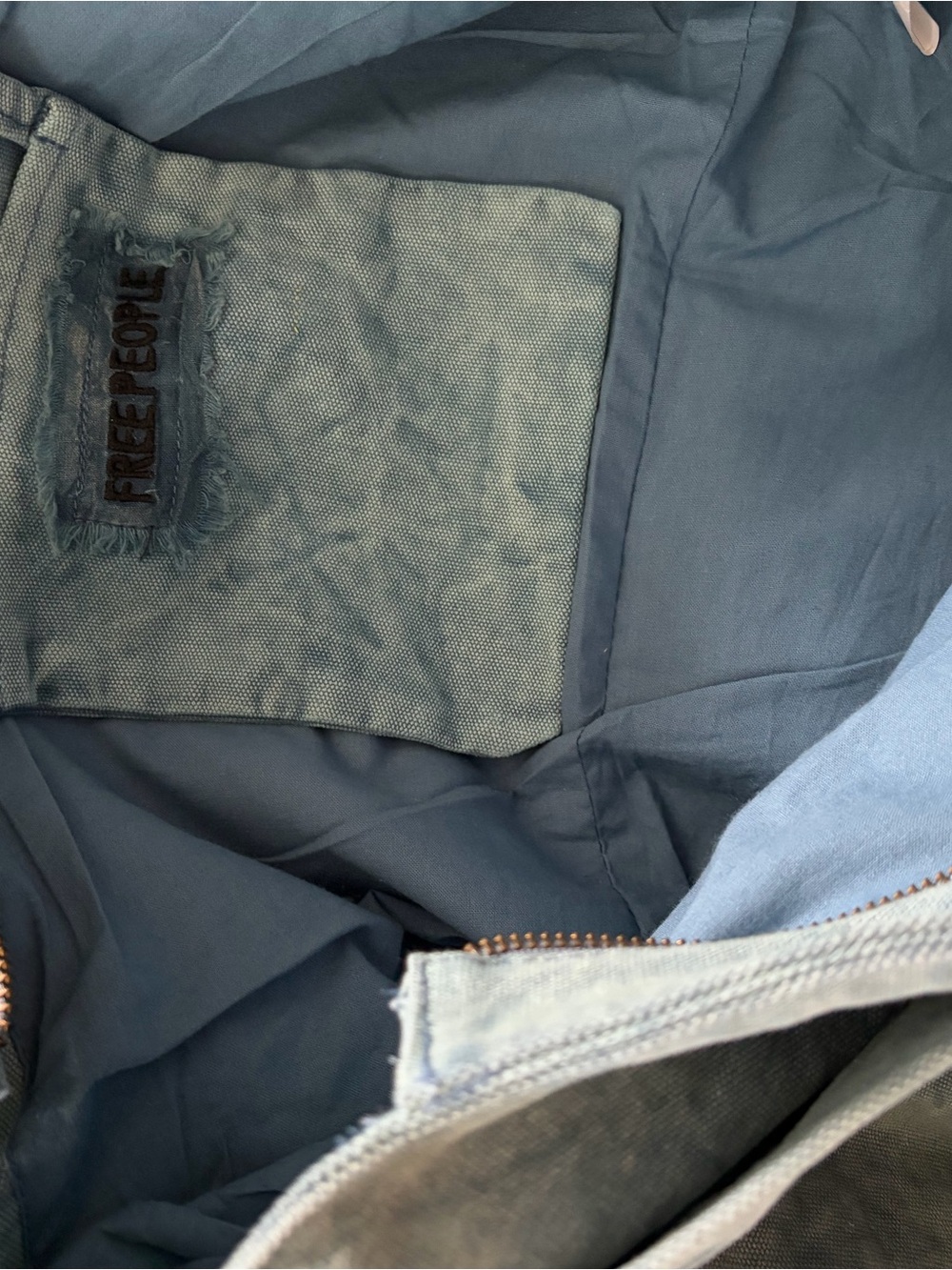 Free People Light Wash Denim Bag - Picture 8 of 10